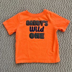 Daddy's Wild One short sleeve t-shirt 24mo